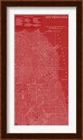 Graphic Map of San Francisco Fine Art Print