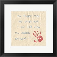 My Finger May Be Small Pink and Blue Fine Art Print