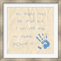 My Finger May Be Small Baby Boy Fine Art Print