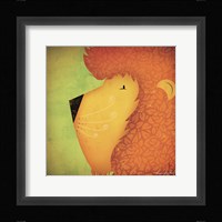 Lion WOW Framed Print