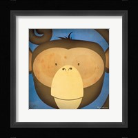 Monkey WOW Framed Print