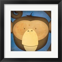 Monkey WOW Framed Print