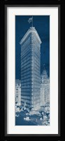 Flat Iron 1909 Blueprint Panel Fine Art Print