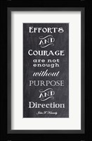 Efforts & Courage Quote Fine Art Print