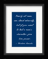 A Man's Character Fine Art Print