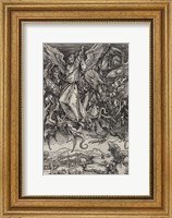 St. Michael Fighting the Dragon by Albrecht Durer, 1498 Fine Art Print
