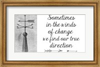 Sometimes In The Winds Of Change Fine Art Print