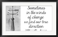 Sometimes In The Winds Of Change Fine Art Print