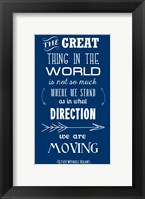 The Direction We Are Moving Fine Art Print