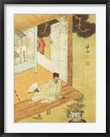 Taking a Rest after Reading Books Fine Art Print