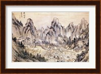 Pyohun Temple at Diamond Mountains Fine Art Print