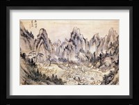 Pyohun Temple at Diamond Mountains Framed Print