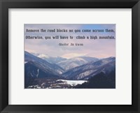 Remove the Road Blocks Fine Art Print