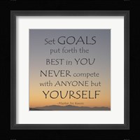 Set Goals Fine Art Print