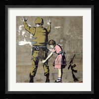 Bethlehem Wall Graffiti Framed Print