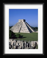 Ancient structures, El Castillo, Chichen Itza (Mayan), Mexico Fine Art Print