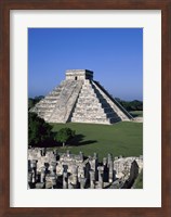 Ancient structures, El Castillo, Chichen Itza (Mayan), Mexico Fine Art Print
