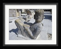 Close-up of Temple of the Warriors Fine Art Print