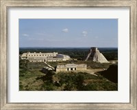 Pyramid of the Magician, Nunnery Quadrangle, Uxmal Fine Art Print