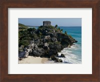 Ruins on a cliff, El Castillo Fine Art Print