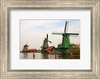 Dutch Zaanse Schans Windmills photograph Fine Art Print