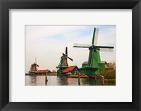 Dutch Zaanse Schans Windmills photograph Fine Art Print