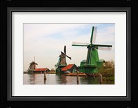 Dutch Zaanse Schans Windmills photograph Fine Art Print