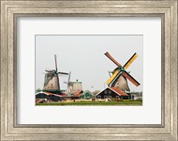 Dutch Zaanse Schans Windmills Fine Art Print