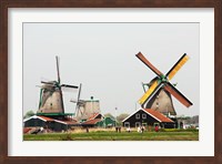 Dutch Zaanse Schans Windmills Fine Art Print