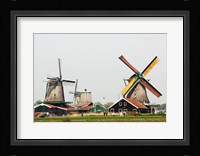 Dutch Zaanse Schans Windmills Fine Art Print
