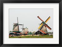 Dutch Zaanse Schans Windmills Fine Art Print