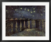 Starry Night over the Rhone, c.1888 Framed Print