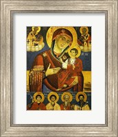 God's Mother Showing the Way with Chosen Saints Fine Art Print