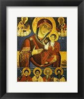 God's Mother Showing the Way with Chosen Saints Fine Art Print