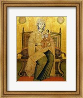 God's Mother On The Throne Fine Art Print