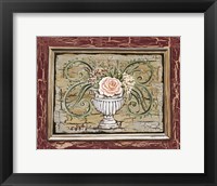 Antique White Vase III Framed Print