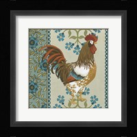 Cottage Rooster I Framed Print