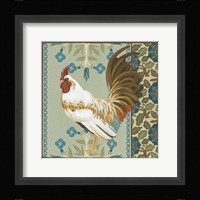 Cottage Rooster III Framed Print