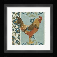 Cottage Rooster IV Framed Print