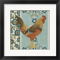Cottage Rooster IV Framed Print