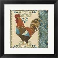 Cottage Rooster V Framed Print