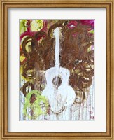 White Guitar Fine Art Print