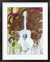 White Guitar Fine Art Print