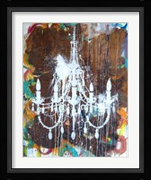 White Chandelier Fine Art Print