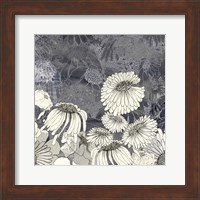 Flowers on Grey III Fine Art Print