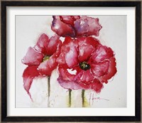 Fuchsia Poppies I Fine Art Print