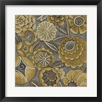 Ochre Garden I Framed Print