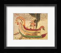 Viking Dragon Ship Fine Art Print