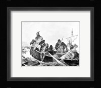 Norsemen Landing in Iceland Fine Art Print