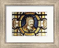 Crovan stained glass at Tynwald, the Parliament of the Isle of Man Fine Art Print